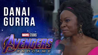 Danai Gurira talks working with the surviving Avengers LIVE from the Avengers: Endgame Premiere