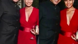 New MOMMY Lisa Haydon STUNS in SEXY RED figure-hugging gown at amfAR dinner in Paris