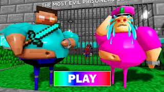 HEROBRINE BARRY'S PRISON RUN! Scary OBBY Walkthrough FULL GAME #roblox #scaryobby