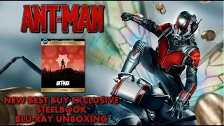 NEW ANTMAN BEST BUY EXCLUSIVE STEELBOOK - BLURAY UNBOXING!