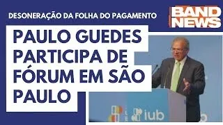 Paulo Guedes analisa cenário da economia em fórum