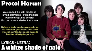 Procol Harum - A whiter shade of pale (Lyrics Spanish-English) (Español-Inglés)