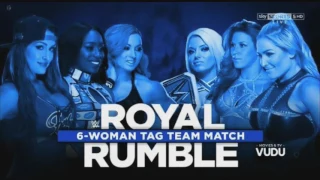 WWE Royal Rumble 2017 Six - Woman Tag Team Official Match Card