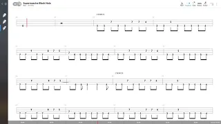 Muse - Supermassive Black Hole (BASS TAB PLAY ALONG)