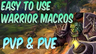 EASY CLASSIC WOW WARRIOR MACROS | PVE AND PVP