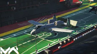 A-10 Thunderbolt II - Ace Combat Control Gameplay - Modern Warships PC/Emulator