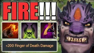 One Shot Finger of Death [LVL 15 Talent + 90 % Magic Amplification] Dota 2 Ability Draft