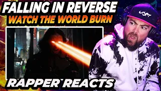 RAPPER REACTS to Falling In Reverse - "Watch The World Burn"