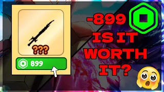 I SPEND 899 ROBUX to get  the HUGE SWORD in SWORD SIMULATOR