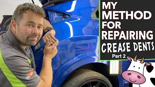 PAINTLESS DENT REPAIR 🇬🇧 My Method For Repairing Crease Dents (Part 2)