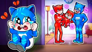 Sad Baby Catboy Abandoned By Family?! Catboy's Life Story | PJ MASKS 2D ANIMATION