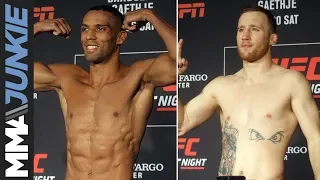 UFC Philadelphia: Edson Barboza, Justin Gaethje make weight for main event