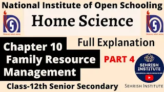 #NIOS Home Science Chapter 10 Class-12th Sr.Secondary #nios #nioshomescience #niosexams #nios12th