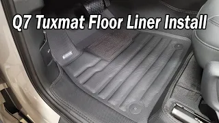 Tuxmat Floor Liners Installed in a 2023 Audi Q7