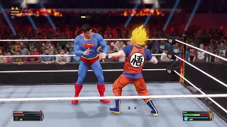 WWE 2K23: Superman VS Goku - Extreme Rules Match