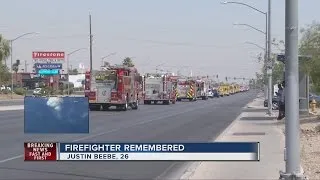 UPDATE: Firefighter remembered with Las Vegas funeral procession
