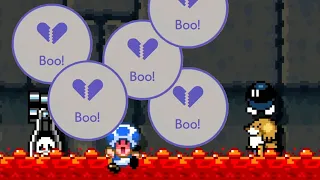 I BOO'ED EVERY LEVEL In This Run... — Mario Maker 2 Super Expert (No-Skips)