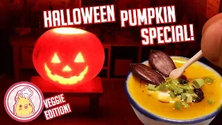 🎃 Miniature Cooking Halloween Special! Pumpkin soup cooked on a pumpkin 🎃 |  ハロウィーン パンプキン･スープ