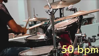 50 Bpm Drum Track Batería - Groove Beat Sixteenth notes