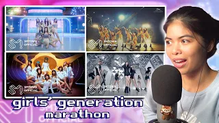 Girls' Generation marathon! FOREVER 1, Genie, The Boys, Catch me if you can [reaction]