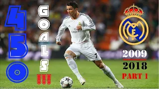 Cristiano Ronaldo ALL 450 GOALS‼️ For Real Madrid 2009 to 2018 PART 1