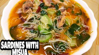 SARDINES WITH MISUA AND VEGETABLES RECIPE/LORSTV PH