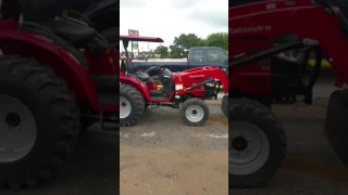 Mahindra 1526 shuttle shift tractor 4 wheel drive with loader quick walk around