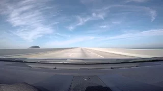 Driving Over Sunshine Skyway Bridge in St. Petersburg Florida GoPro Hero4