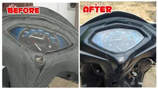 Restore your faded plastic parts |  Honda activa dashboard restoration