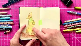 160 Pages in 60 Days - Art Growth in a Small Sketchbook - Sketchbook Tour