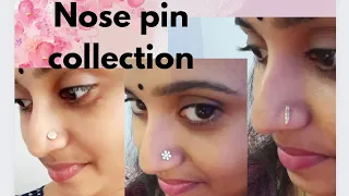എന്റെ കുഞ്ഞു മൂക്കുത്തി collection//my nose pin collection // Malayalam