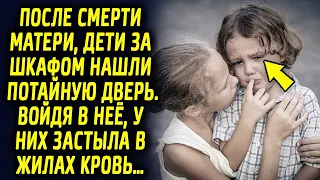 После ухода мамы, дети за шкафом нашли потайную дверь. Войдя в комнату, от увиденного у них …