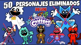 50 PERSONAJES SECRETOS y ELIMINADOS DE LOS SMILING CRITTERS! (LUCKYLION, BULL,PANDA) | Malea