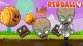 Red Ball 4 (IOS, Android) PvZ 2 Tumbleweed Ball Vs Doctor Zomboss in All Battle Map