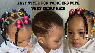 Can't Grip Braids? | Easy Protective Toddler Hairstyles For Short Natural Hair