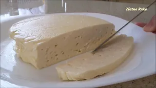 Making homemade cheese at home quickly and easily / can be prepared by children