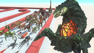 Who Can Survive? From Biollante Red Godzilla - Animal Revolt Battle Simulator