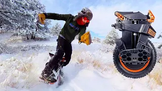 $2,800 Extreme Electric Snowmobile Unicycle