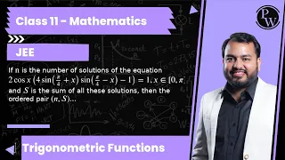 If n is the number of solutions of the equation 2 cos x(4 sin(π/4+x) sin(π/4-x)-1)=1, x ∈[0, π] a...