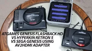 Battle of of the 16 bit Sega Genesis Clones: AtGames Sega Genesis Flashback HD Vs Hyperkin Retron 5