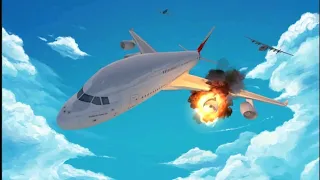 surviving in Airplane 😱   Airplane crash ho gya 😂     Very funny game prepare for impact