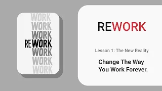 The New Reality | Rework Book Visual Summary | Rework