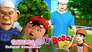 Tiru Aksi Boboiboy | Tok Aba vs Boboiboy | Sakura School simulator