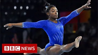 Simone Biles: Young gymnasts comment on her withdrawal - BBC News