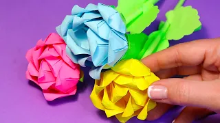 КРАСИВЫЙ ЦВЕТОК ИЗ БУМАГИ DIY Easy beautiful paper flower