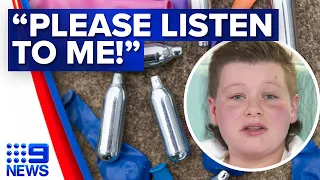 Perth teen's warning after overdosing on party drug ‘nangs’ | 9 News Australia