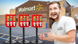 Collecting Money From Our Candy Vending Machine At WALMART!