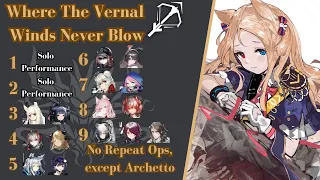 Arknights | Where The Vernal Winds Will Never Blow - Sniper Only | No Repeat Op Except Archetto