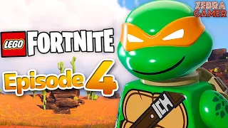 LEGO Fortnite Gameplay Walkthrough Part 4 - TMNT Mikey and Raph! Dry Valley Biome!