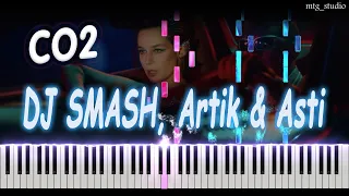 DJ SMASH, Artik & Asti - CO2 | PIANO COVER | КАВЕР НА ПИАНИНО | НОТЫ